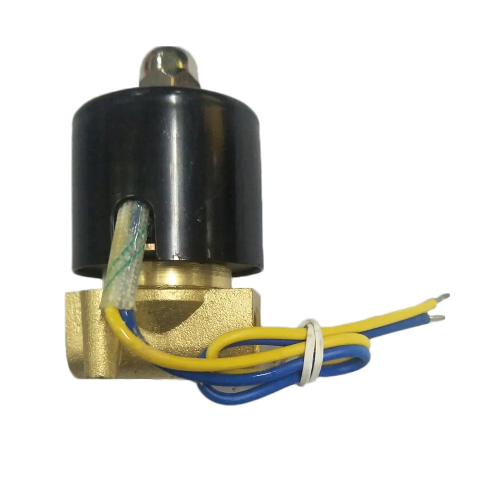 

1/4" 2 Way N/C Electric Solenoid Valve 12V DC for Air Gas Fuel Brass Body