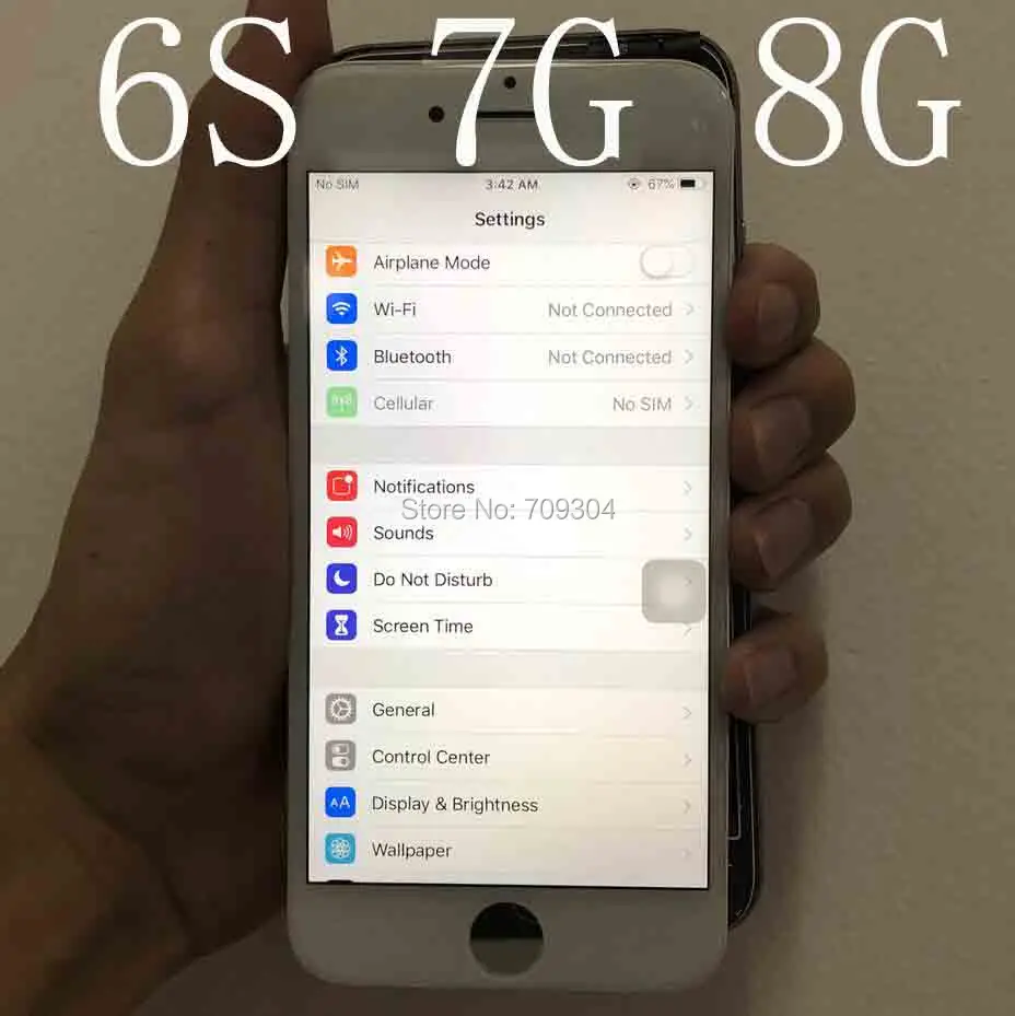 240 шт./лот DHL бесплатная доставка оптовая продажа для iPhone 6S 7 8 ЖК дисплей с 3D Force