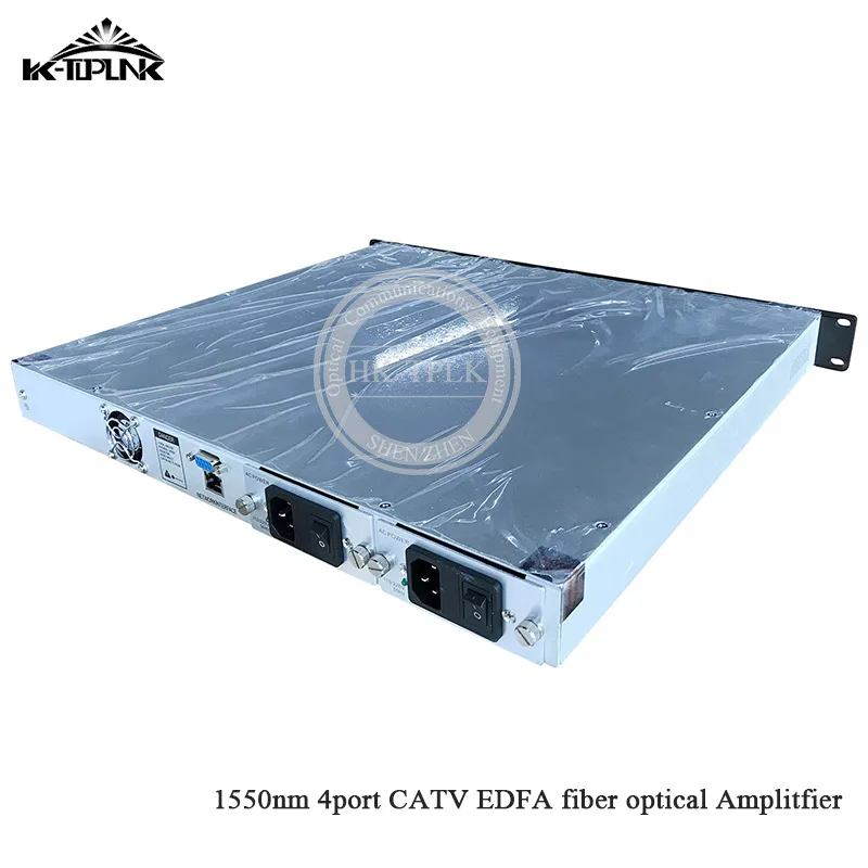 CATV EDFA Волоконно оптический усилитель 1310/1490/1550 WDM 1550nm 1U/ 80W 4 порта * 18dbm SC/APC SC/UPC