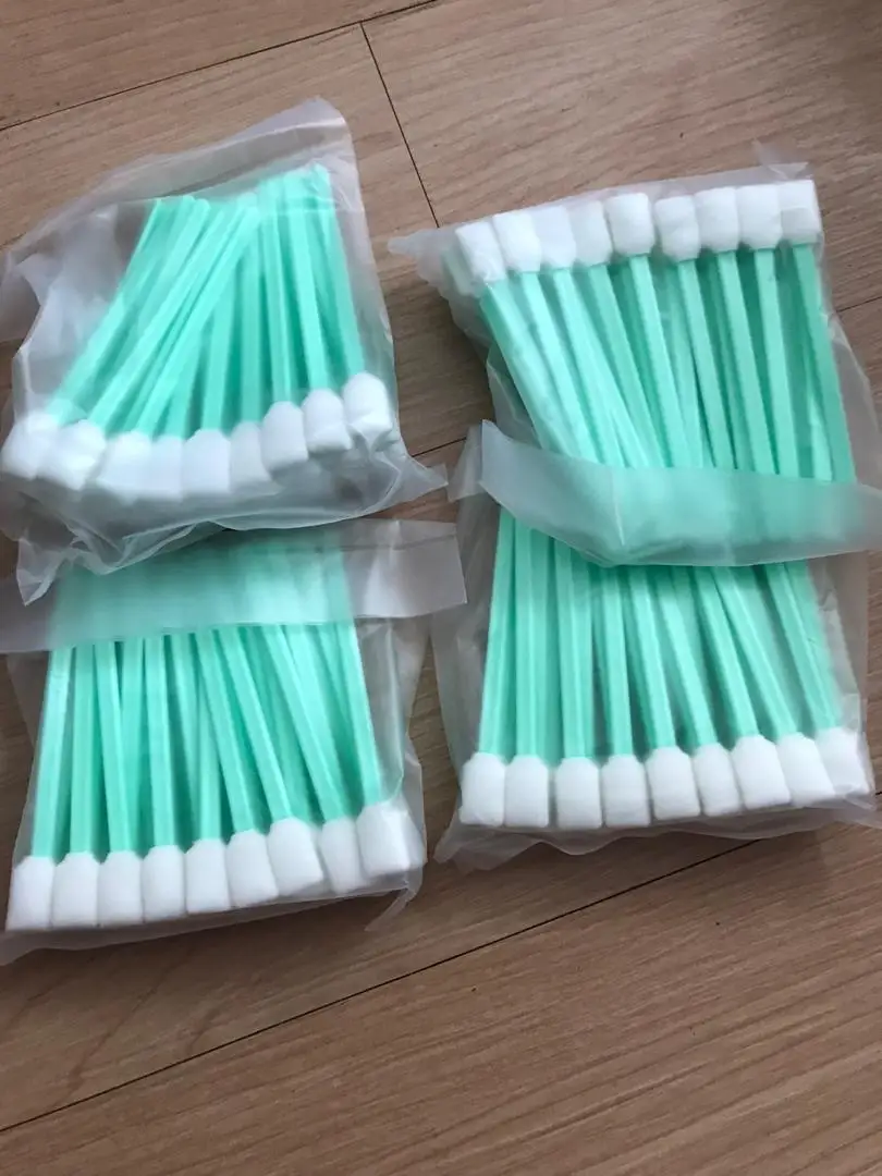 100Pcs Cleaning Swabs Sponge Stick For Epson/Roland/Mimaki/Mutoh Eco solvent printer Swab | Printer Parts