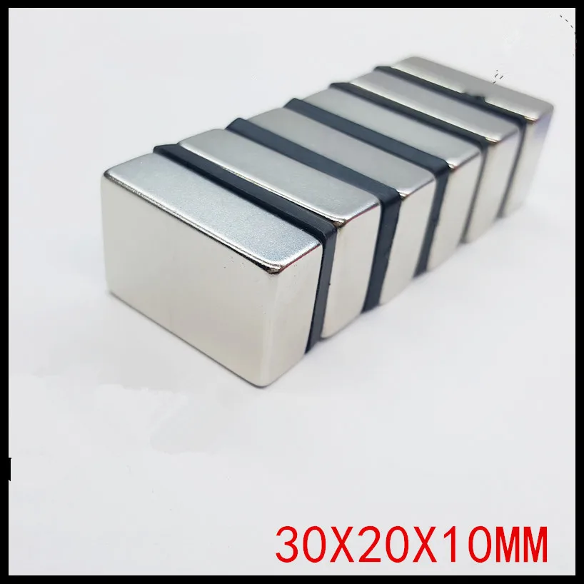 

1/5/10Pcs Rectangular Magnet 30x20x10 30x20x3 N35 NdFeB Block Super Powerful Strong Permanent Magnetic imanes 30*20*10 30*20*3