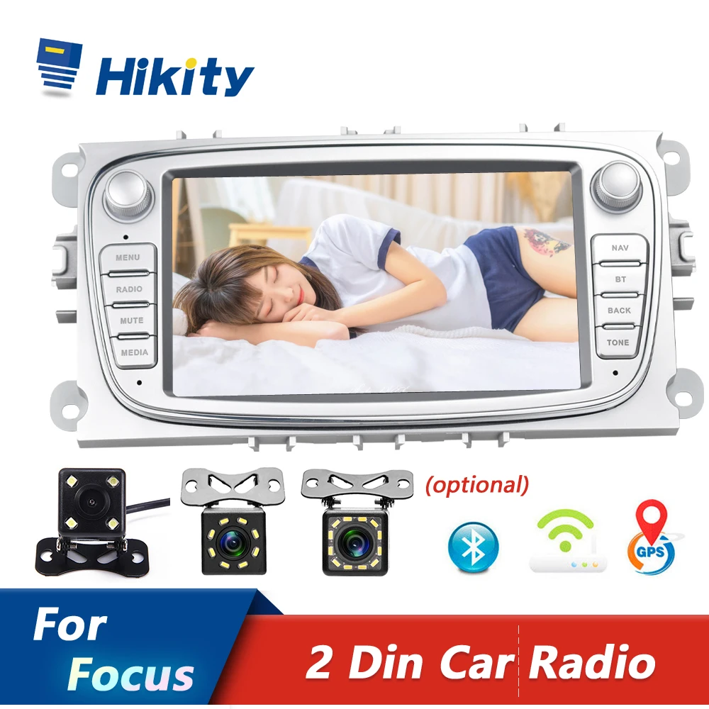 Автомобильный мультимедийный плеер Hikity 2din Android Nav 7 '' Авторадио GPS Mirrorlink для Ford