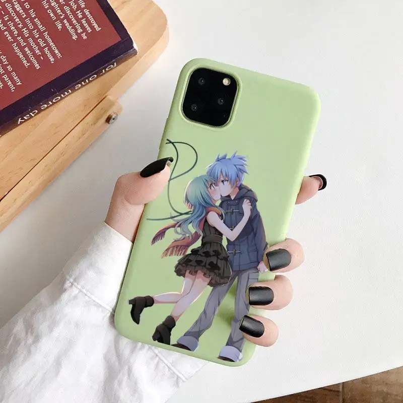 

Assassination Classroom Japan anime Phone Case Candy Color for iPhone 6 7 8 11 12 s mini pro X XS XR MAX Plus