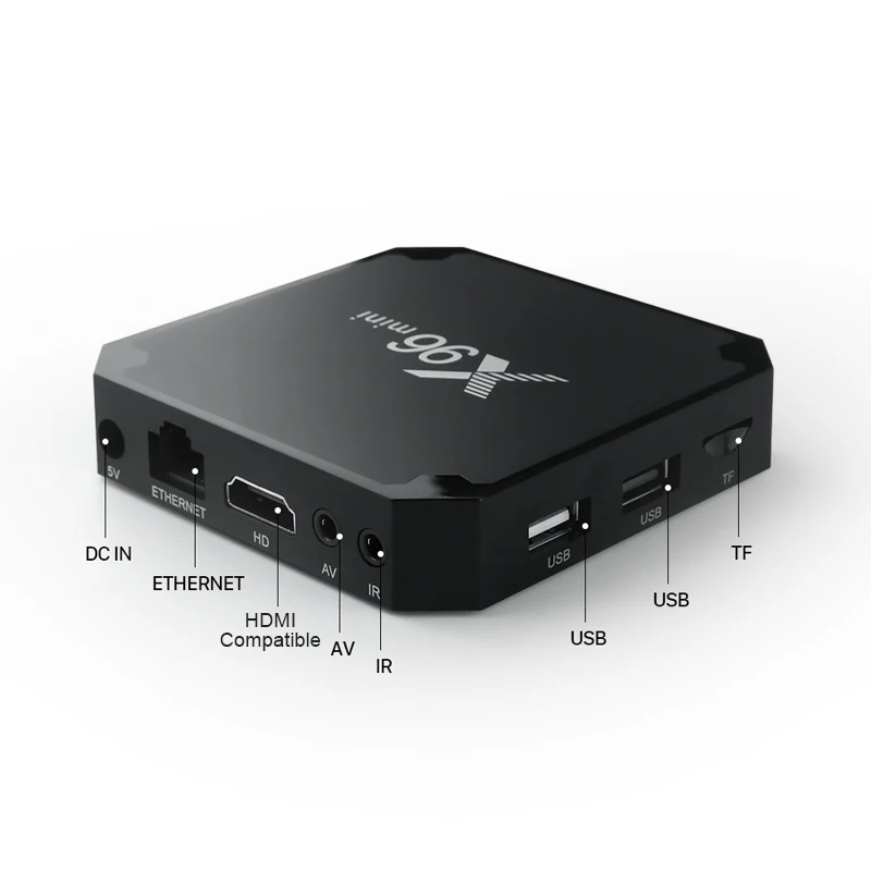 ТВ-приставка X96 Mini Android 9 0 1G/8G Amlogic S905W 2 4 ГГц WiFi Гб 16 Smart TV 4k медиаплеер телеприставка
