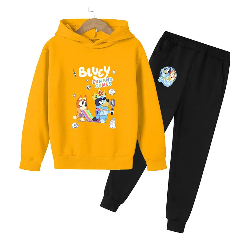 

huoying Boy Girl Suit Kids Anime Clothes Baby Clothing Sets Child Tracksuit Baby boy clothes Cotton Outdoor jogging Sweatshirt