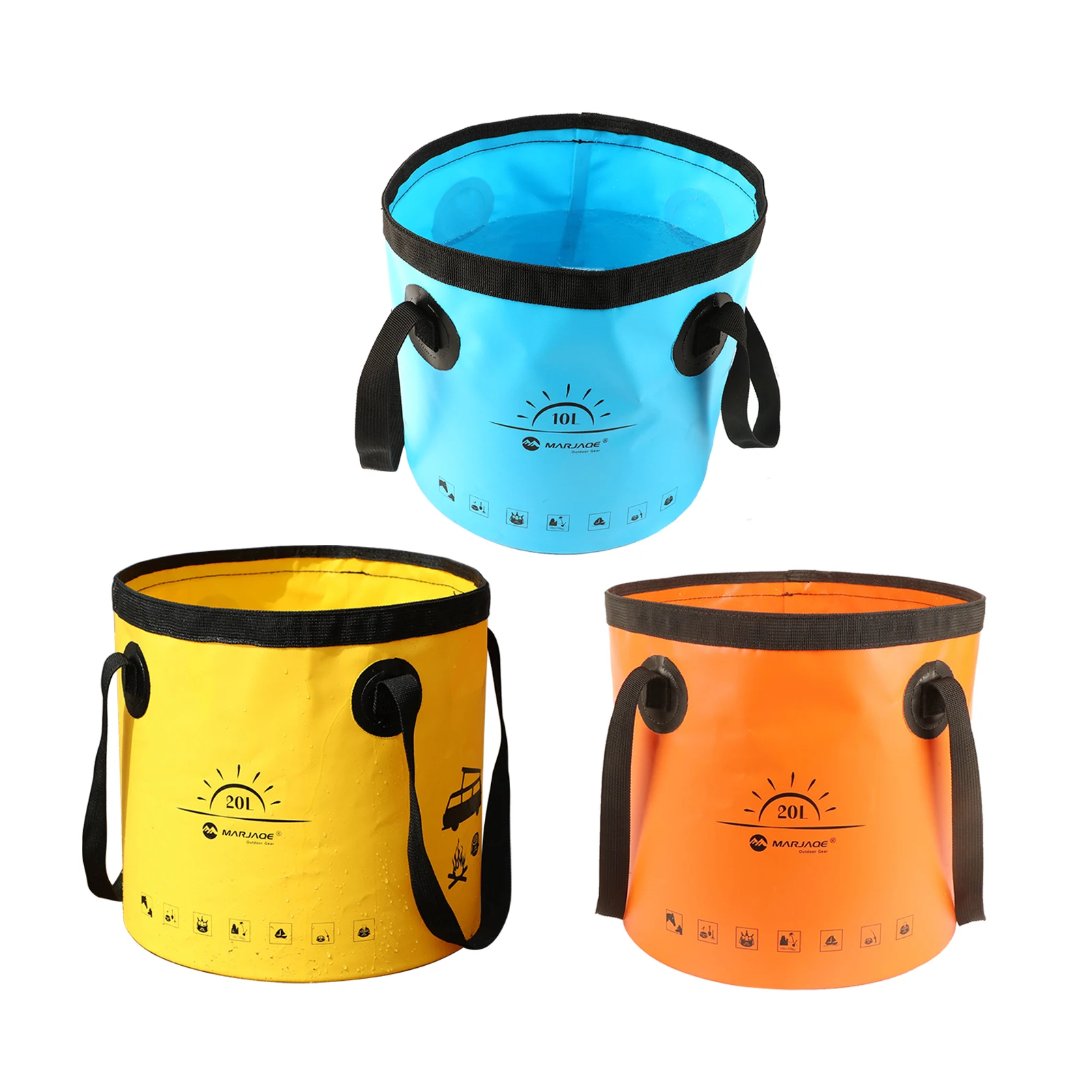 

Camping Foldable Bucket 10L/20L Water Storage Container Lightweight Foot Wash Tub Fishing Bucket For Camping Fishing Accessories