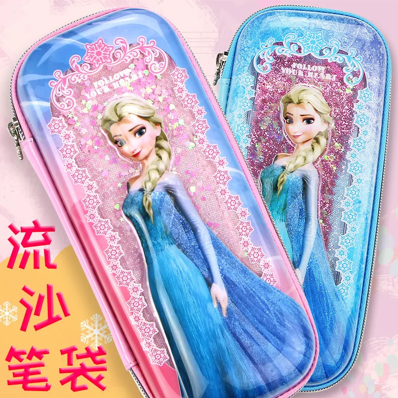 Authentic Disney Princess Cute Quicksand Stationery Box Cart