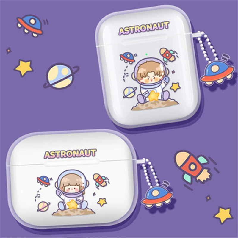 

Cartoon soft clear silicone Earphone shell For Apple Airpod 2/1 Cover For Airpod pro 3 Earphone case for airpods capa fundas