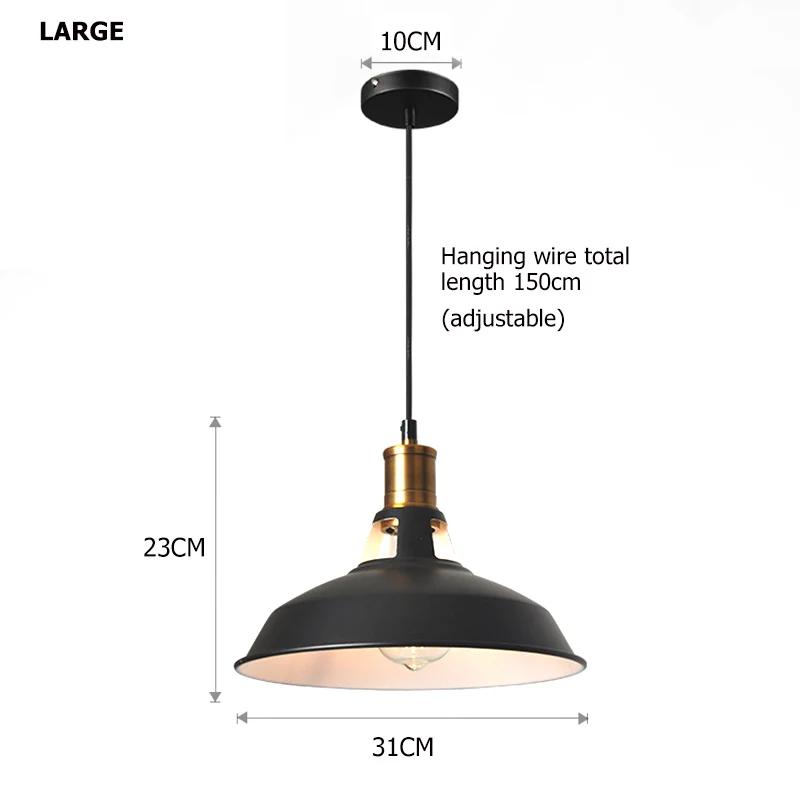 Винтажный промышленный подвесной светильник Ретро потолочный скандинавский