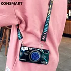 3D Ретро чехол для камеры для Xiao mi 9 Pro mi 9se mi 9T mi 9 силиконовый мягкий чехол с подставкой держатель ремешок чехол для телефона KONSMART