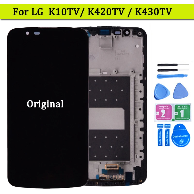 Оригинальный Для LG K10 TV K10TV K430TV K410TV ЖК дисплей с сенсорным дигитайзером в сборе