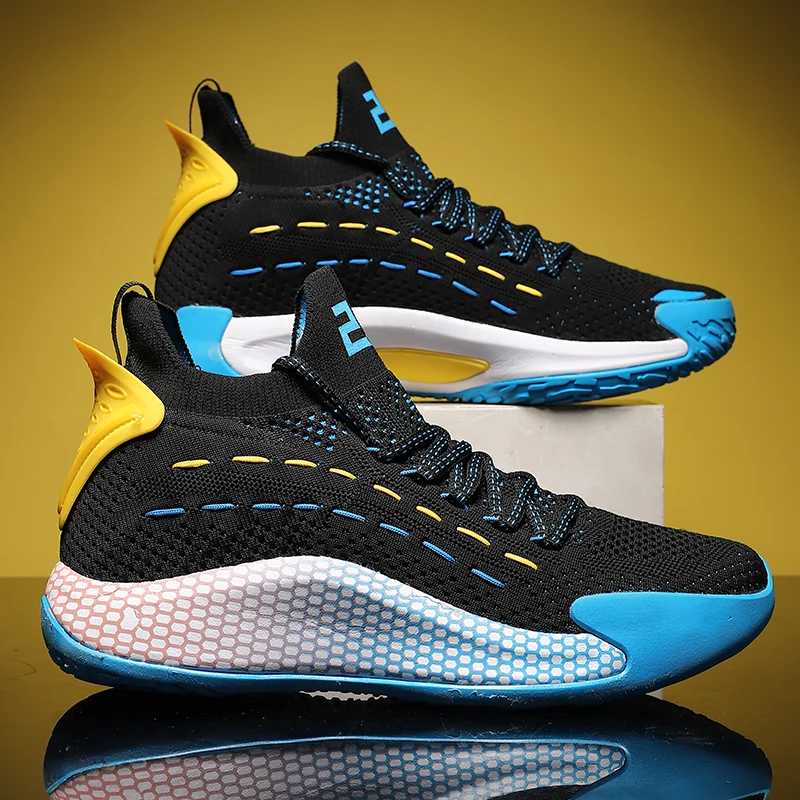 Murah Diskon Besar Sneakers High Ankle Pelatih Basket Anak Laki-laki Sneakers Basket Jaring Pria Kualitas Terbaik Sepatu Wanita Merek Untuk Basket