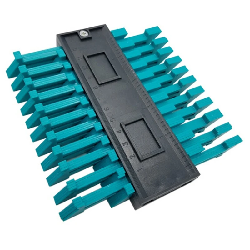 

5'' Profile Contour Gauge Duplicator Tiling Laminate Edge Shaping Measure Ruler Craft Tool Multifunctional Woodworking Tool