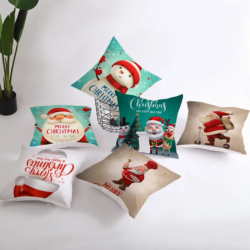 45x45 см Хлопковый чехол с надписью &quotMerry Christmas&quot подушка рождественские украшения