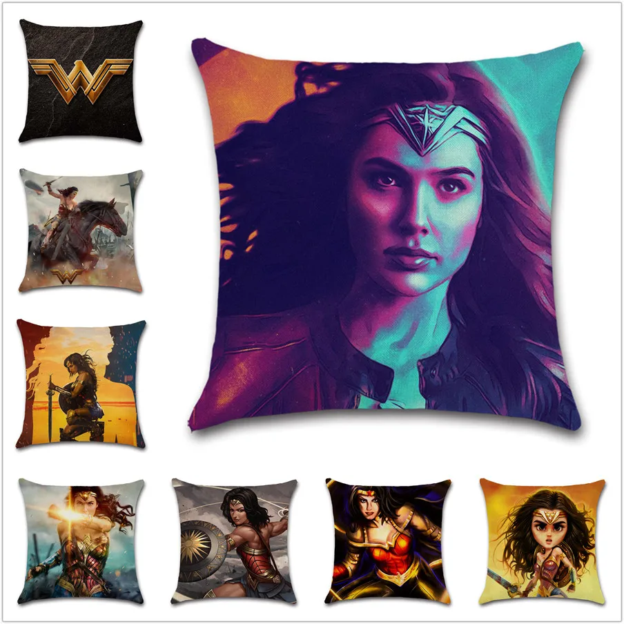 Ободок для волос в стиле Чудо Женщина Супергерой кино комикс наволочка подушки