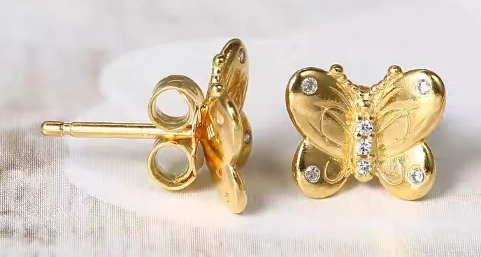 

YPD170 925 Silver Butterfly Girl earrings, lovers' Festival Earrings Gift