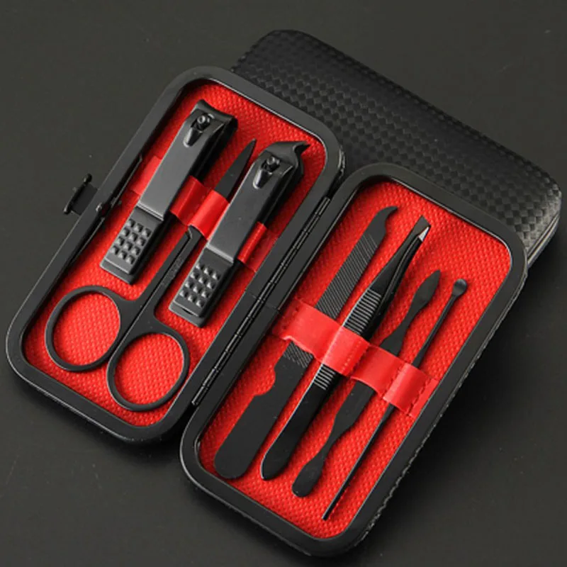 7 шт./компл. Новый маникюр кусачки для ногтей педикюр набор Портативный