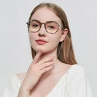 Очки компьютерные женские с защитой от сисветильник, Модные Винтажные круглые антисиние лучи, дизайнерский дизайн с подставкой