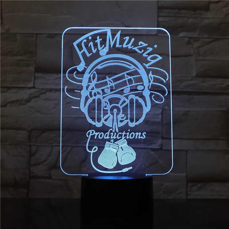 3d лампа музыкальные ноты лучший подарок для музыкальной атмосферы яркая основа