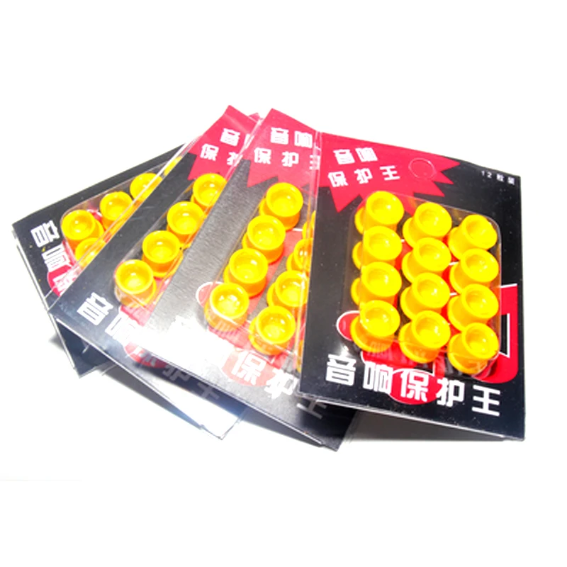 Желтая защитная крышка разъема RCA мама пылезащитная 12 шт. | Электроника