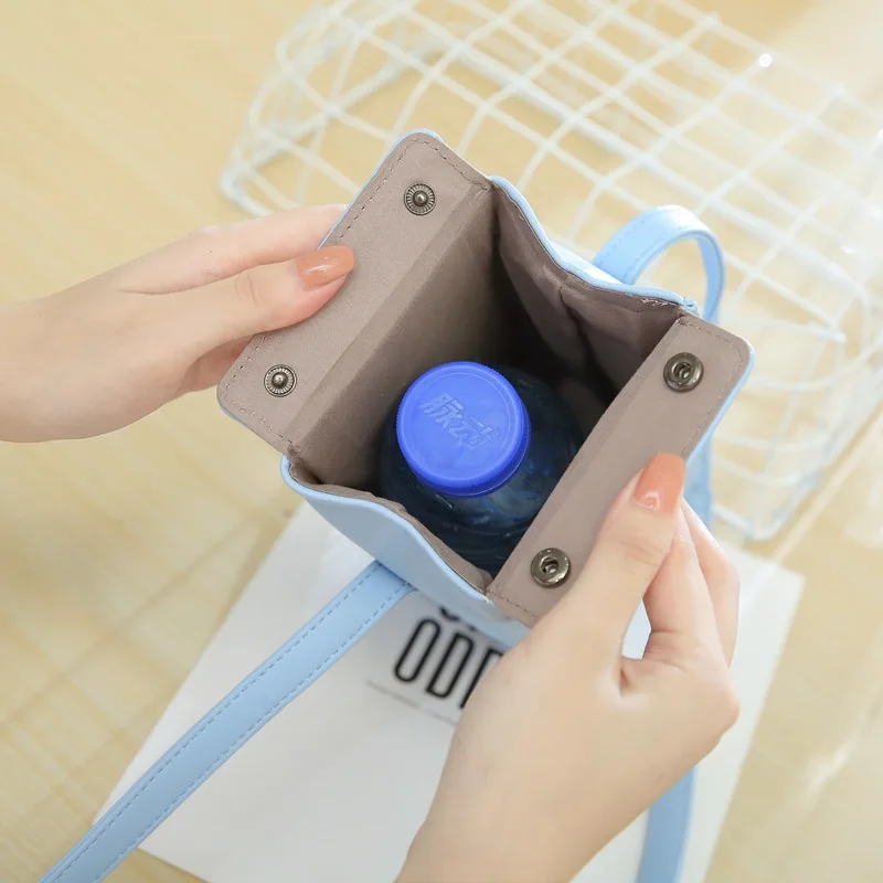 Women Milk Box Cartoon Shoulder Bag Girls Crossbody Bags Phone Bag WHShopping