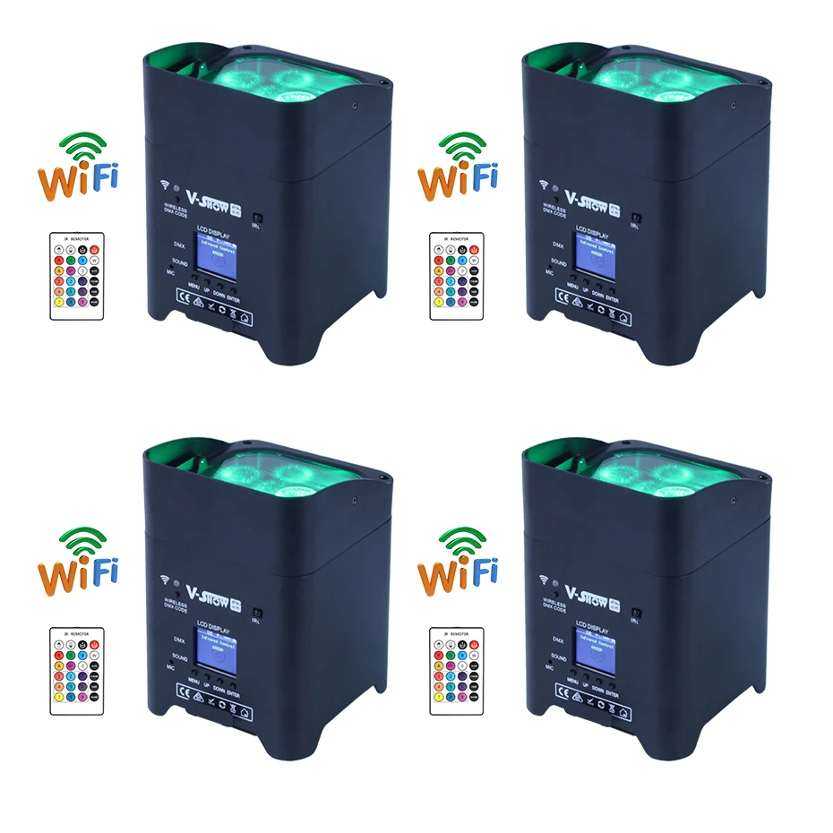 Uplighting led WIFI с батареей iphone uplight беспроводной dmx и ИК пульт дистанционного