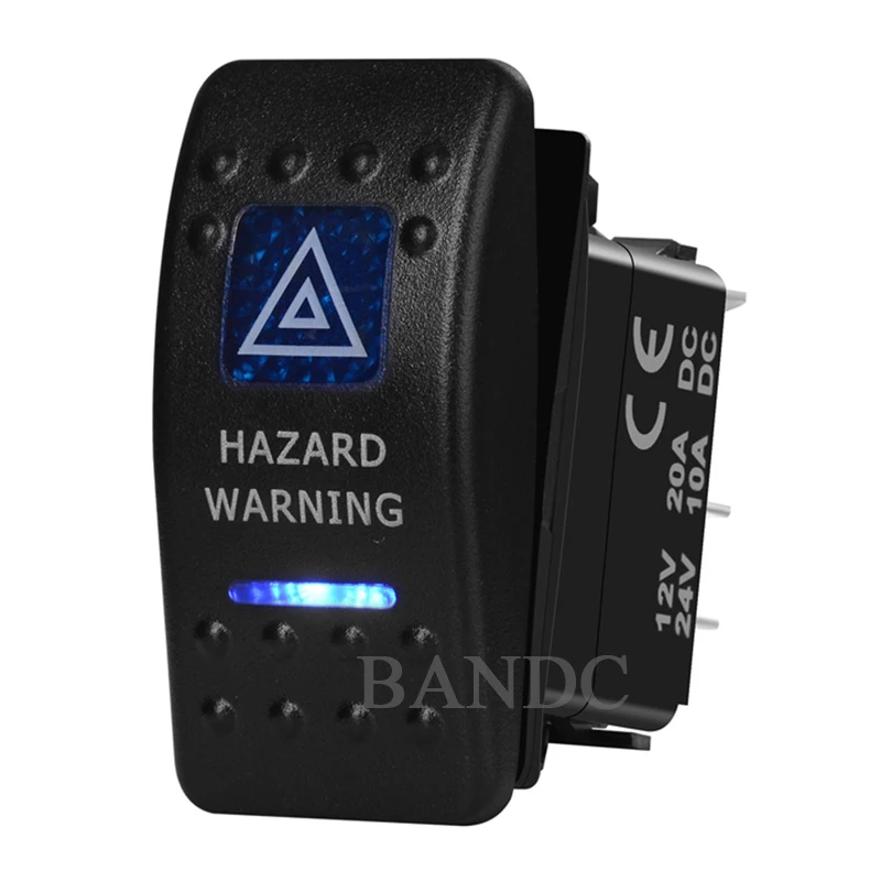 

Сигнальный переключатель дальнего света, Предупреждение няя светодиодсветильник ПА 5P SPST On-Off для автомобилей, лодок, домов на колесах, ARB, мо...