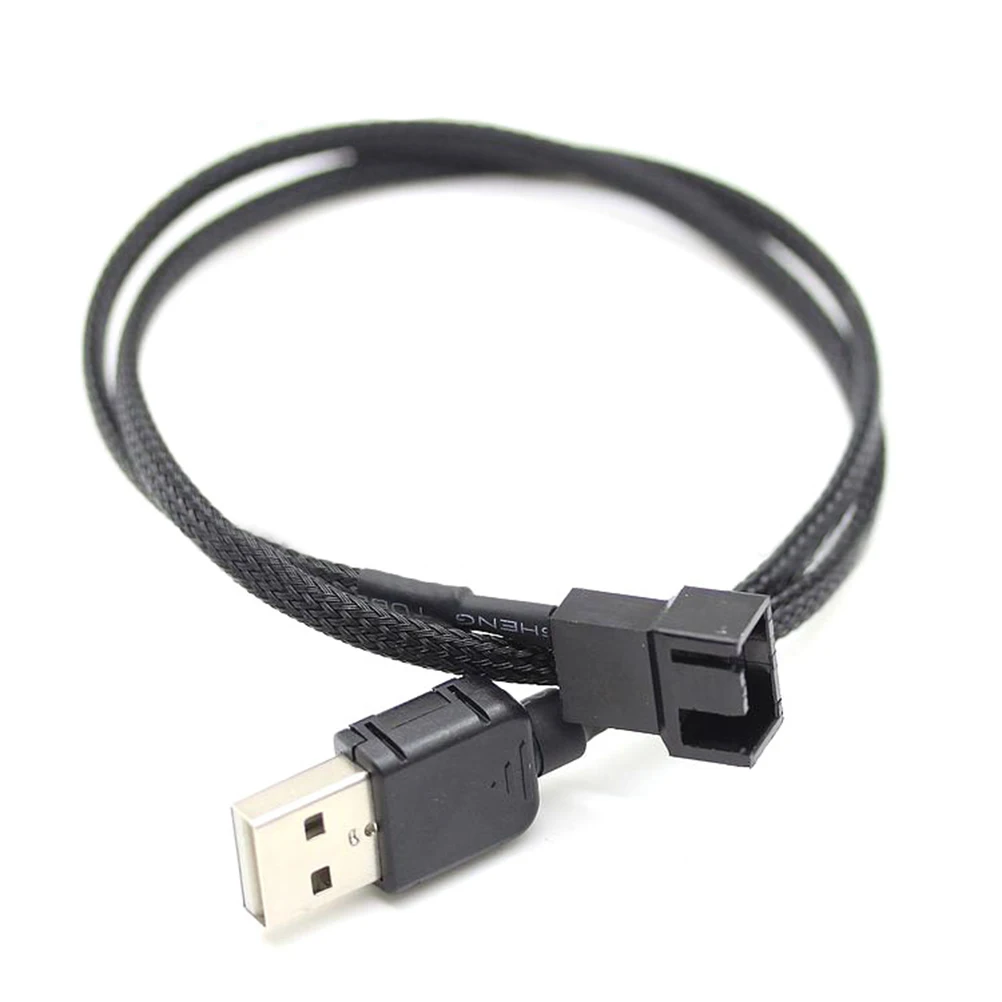 Новый 50 см кабель переходник штыревое соединение USB A Вентилятор 3 контактный