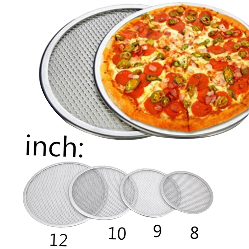 4 шт. в упаковке камни для пиццы круглая плоская сетка Sn сетчатый поднос
