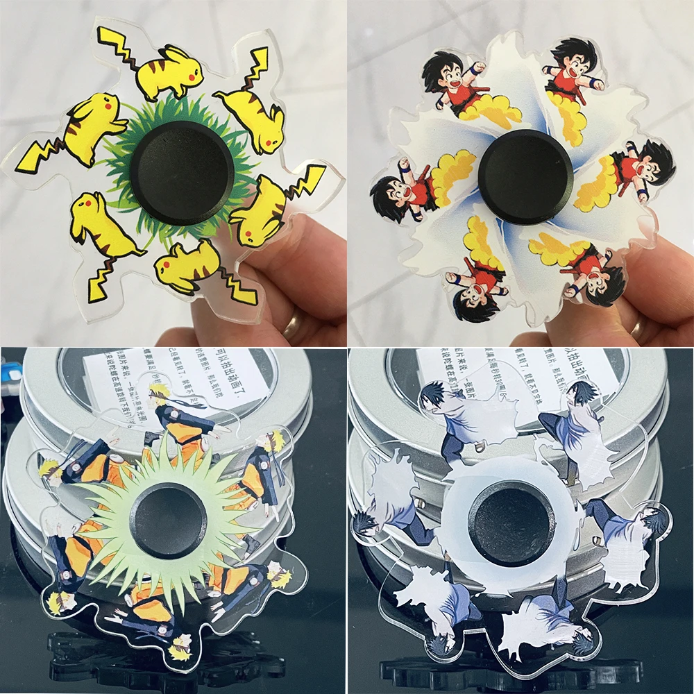 

2021 New 3D Running Cartoon Anime Character Astronaut Spinner Turn Villain Anti-stress Fidget Toy Finger Dynamic Changing Gyro