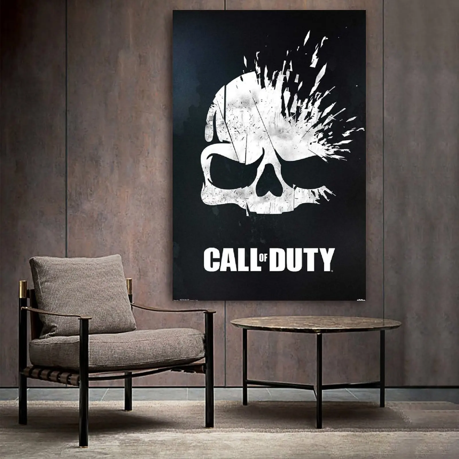 

Настенная картина с изображением черепа из «Call of Duty» на холсте, Настенная картина для гостиной, домашний декор, подарок для мальчика