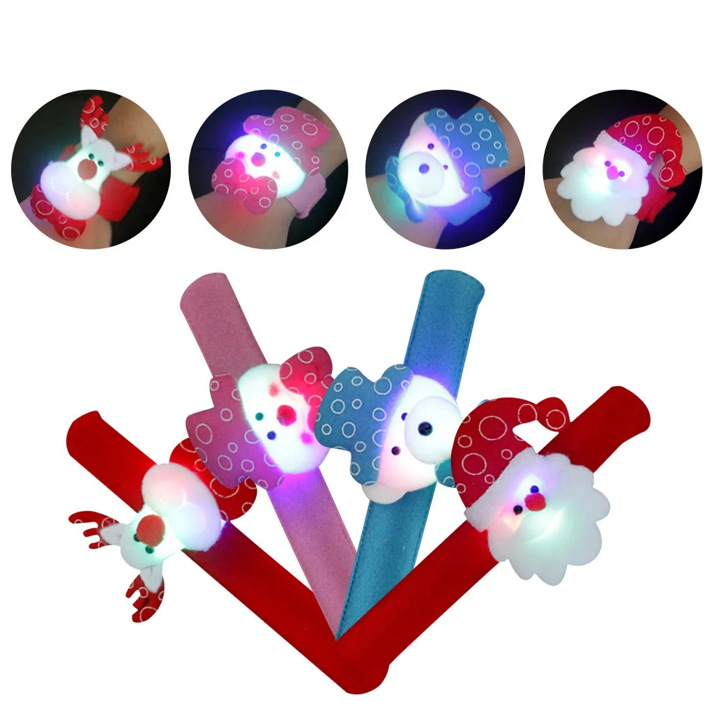 Рождественский браслет детский мягкий круглый подарок на запястье игрушки для