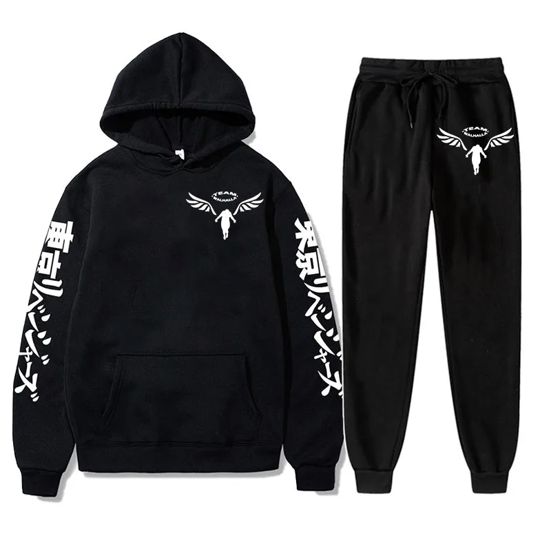 

Anime Men's Tracksuit Tokyo Cosplay Revengers Thermal Oversized Hoodie Sets Cloak Hoodies Men's Clothing Sports Pants Sweatshirt