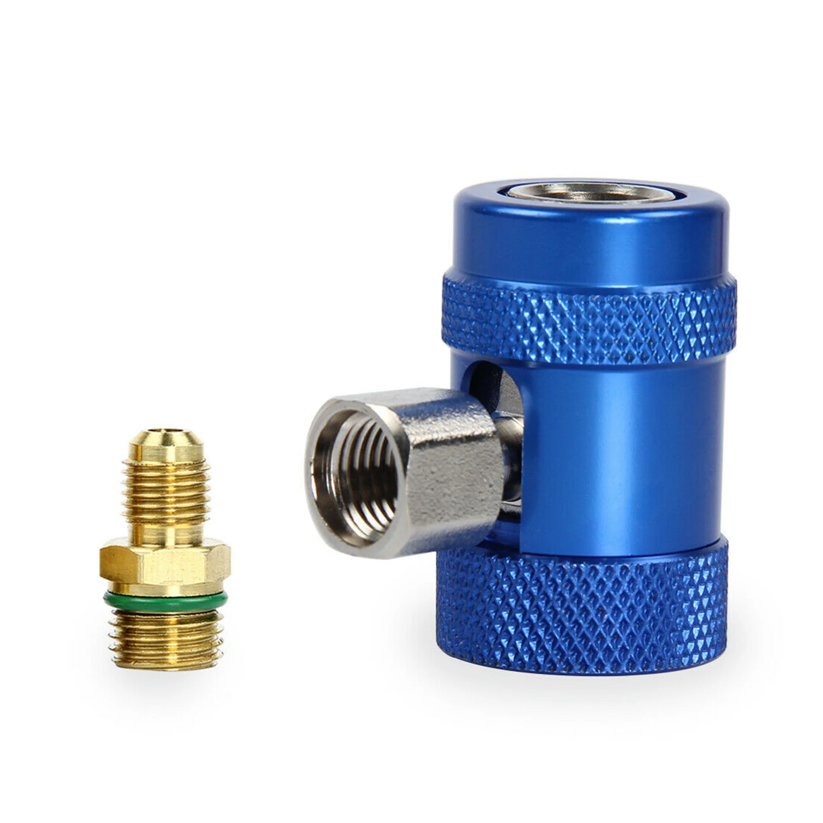 

Car Auto R1234yf Quick Couplers Adapters Replacement for A/C Refrigerants Manifold Gauge Set AC Charging Fittings Set of 2