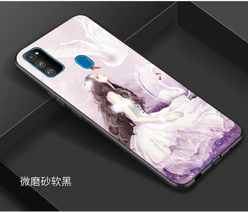 6,4 ''для samsung M30S чехол силиконовый мягкий черный чехол для телефона для samsung Galaxy M30S чехол m30s M 30S Fundas TPU задняя крышка - Цвет: 15