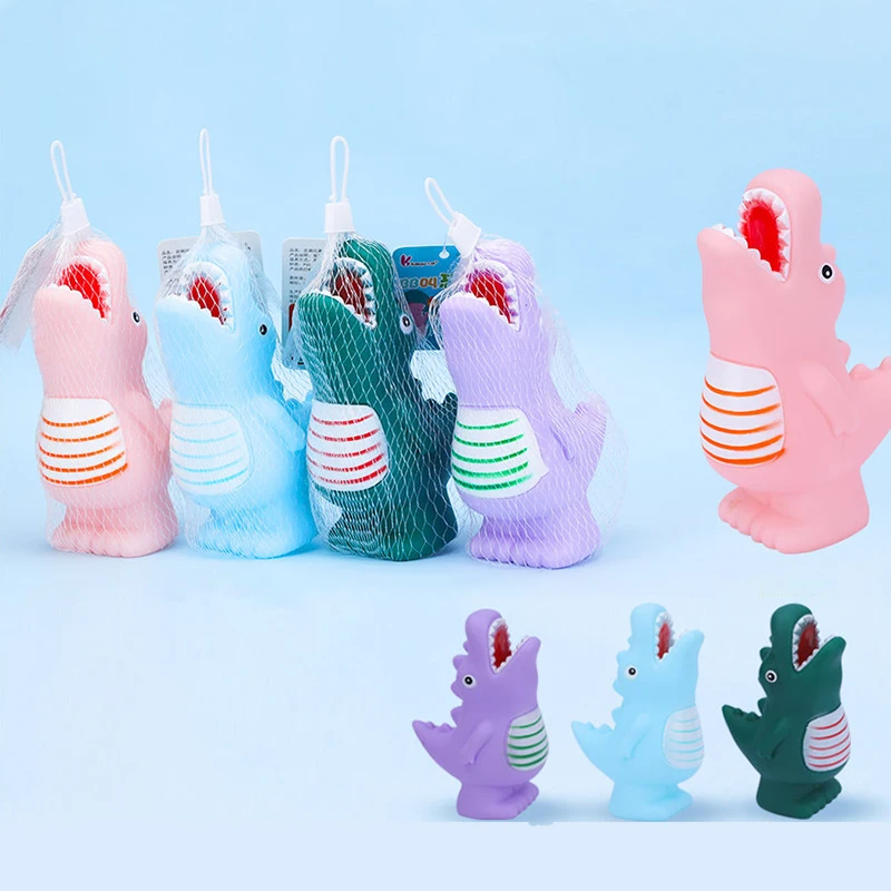 1 Uds Color al azar lindo dinosaurio peque&ntilde;o caucho chill&oacute;n juguetes de ba&ntilde;o para beb&eacute; descomprimir ventilaci&oacute;n juguetes SPINNER regalos de cumplea&ntilde;os para los ni&ntilde;os-3