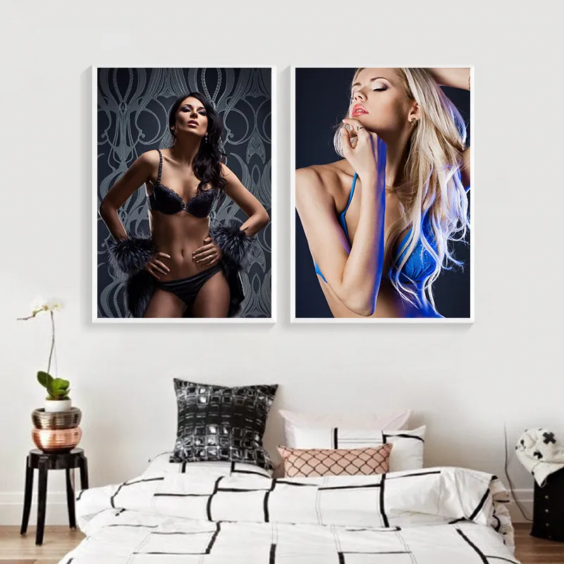Модный женский настенный постер с принтом сексуальное бикини настенная живопись