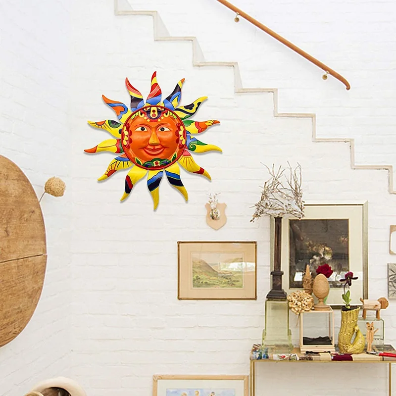 

Household Supplies Household Supplies Iron Home Wall Hanging Crafts Garden Ornaments Orange Indoor Outdoor 2021 summer new