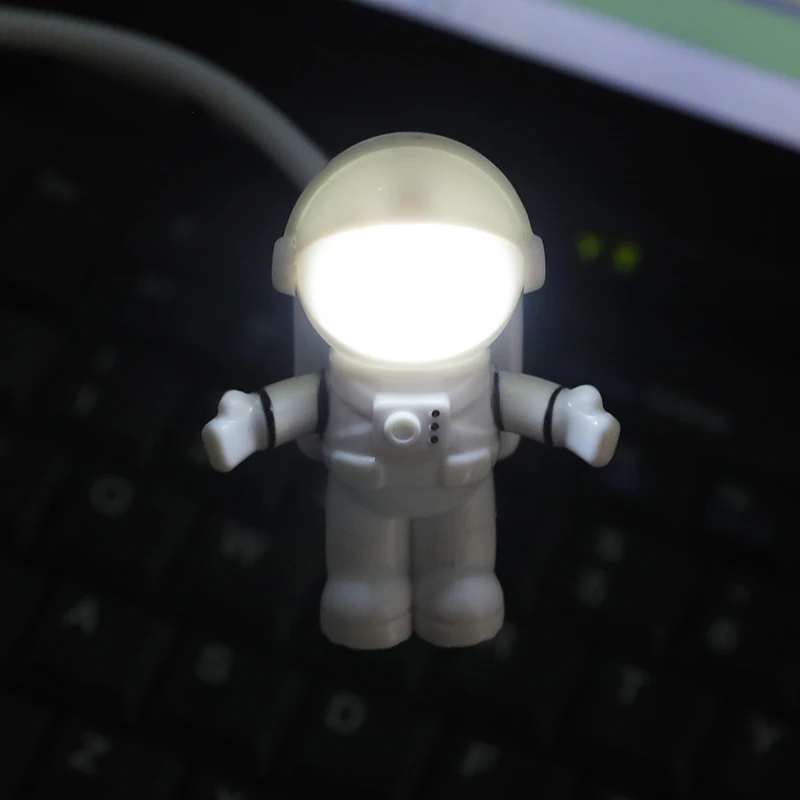 

Flexible Adjustable Mini USB LED Light Reading Lamp Spaceman Astronaut For Computer Laptop PC Notebook Pure LED Night Light