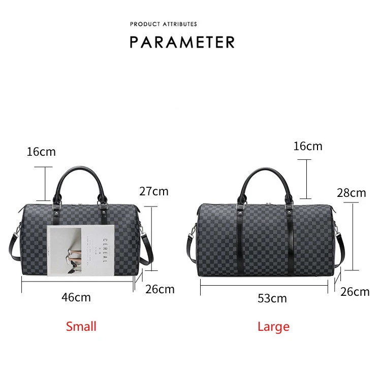 

Men Women Classic Large Capacity PU Leather luggage bag Gym Bag Fitness Sport Bags Travel Shoulder Handbag Male Bag Duffel Bag