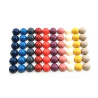 10 pcslot 18mm colorful blank round half pill cabochons for board games gobang accessories solid color chess pieces