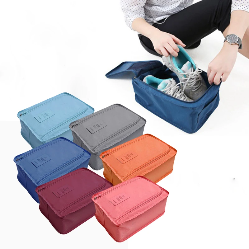

Multi-purpose Convenient Storage Bags Nylon 6 Colors Portable Organizer Bags Shoe Sorting Pouch Travel Storage Bags x #s