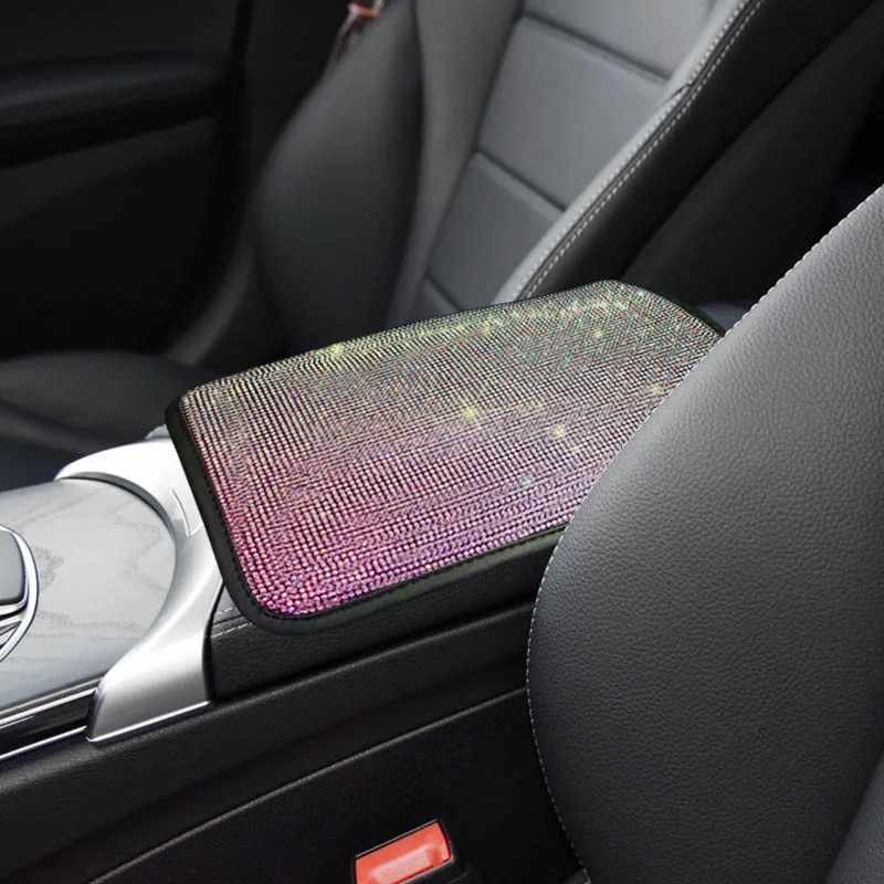 

33×23CM Universal 2Pcs Car Armrest Mat Cushion Cover Storage Box Mats Car Interior Accessories Waterproof Anti Dirty Armrest