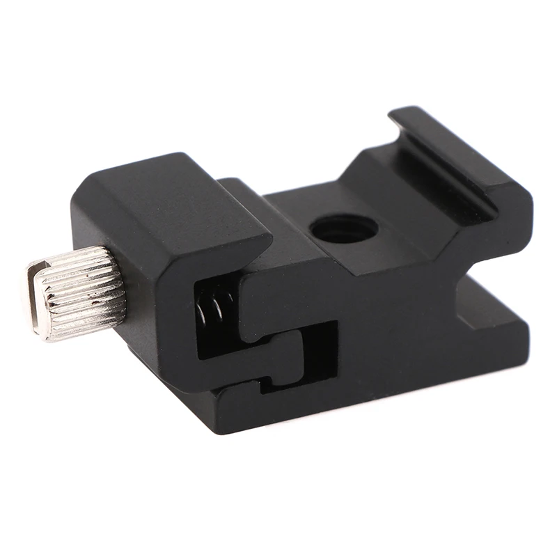 

Camera Metal Cold Shoe Hot Shoe Flash Bracket Mount Adapter With 1/4 Tripod Screw To Light Stand Tripod