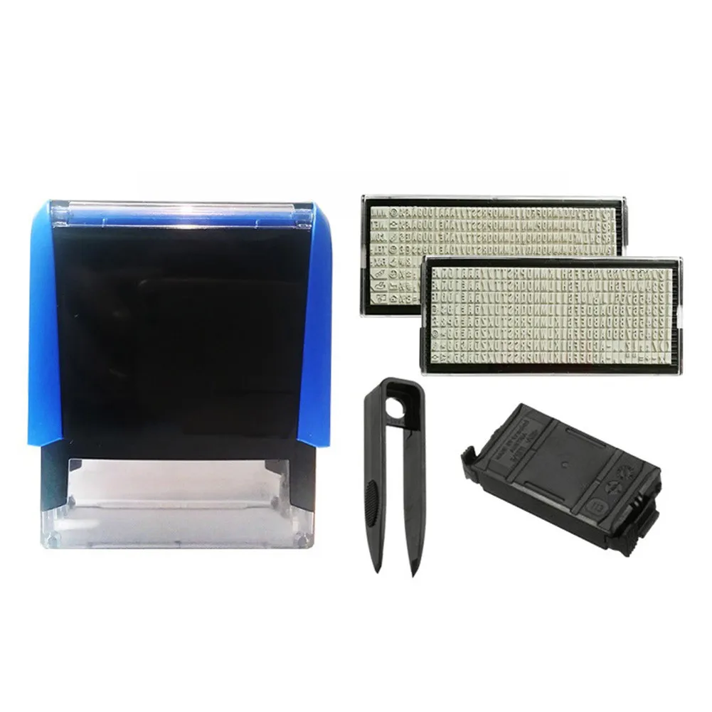 

Rubber Stamp Kit DIY Personalized Customized Self-Inking Business Address Name Letters Numbers Symbols Workshop Equipment