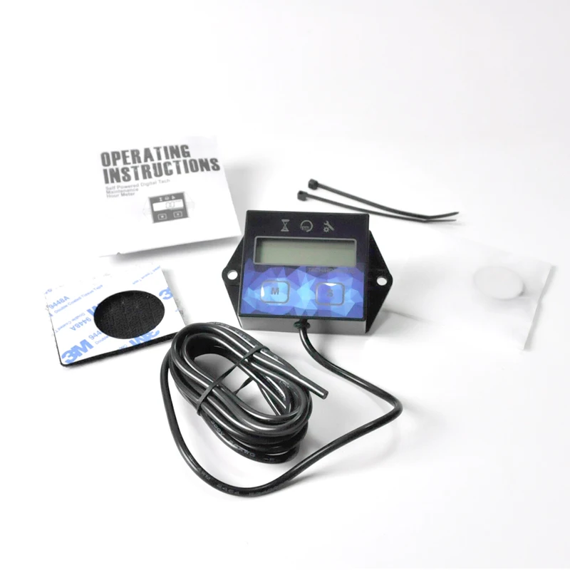 Цифровой тахометр двигателя счетчик моточасов индуктивный для лодки