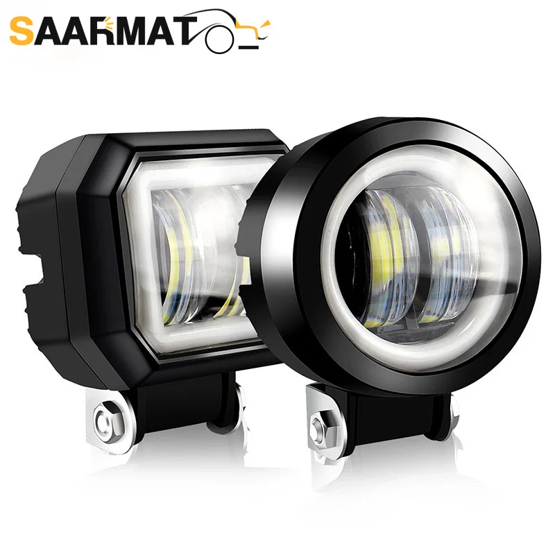 1PCS 3 Inch Round Square Led Work Light 12V For Car 4WD ATV SUV UTV Trucks 4x4 Offroad Motorcycle Auto Working Driving Lights