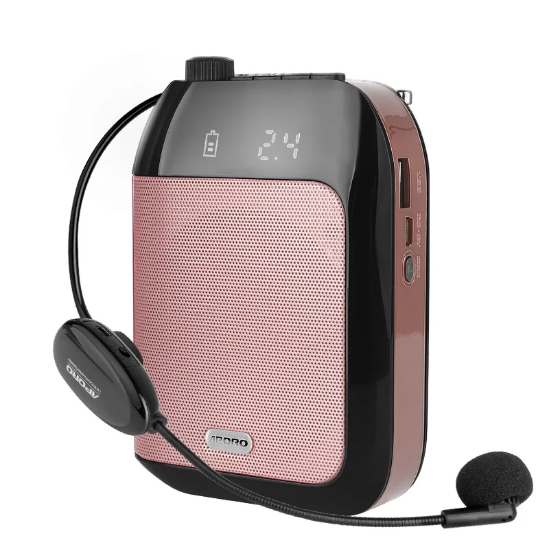 

2.4G Wireless Megaphone 10W Voice Amplifier Portable Headset Microphone 2400 mAh Wearable Mic for Teacher Promotion Class
