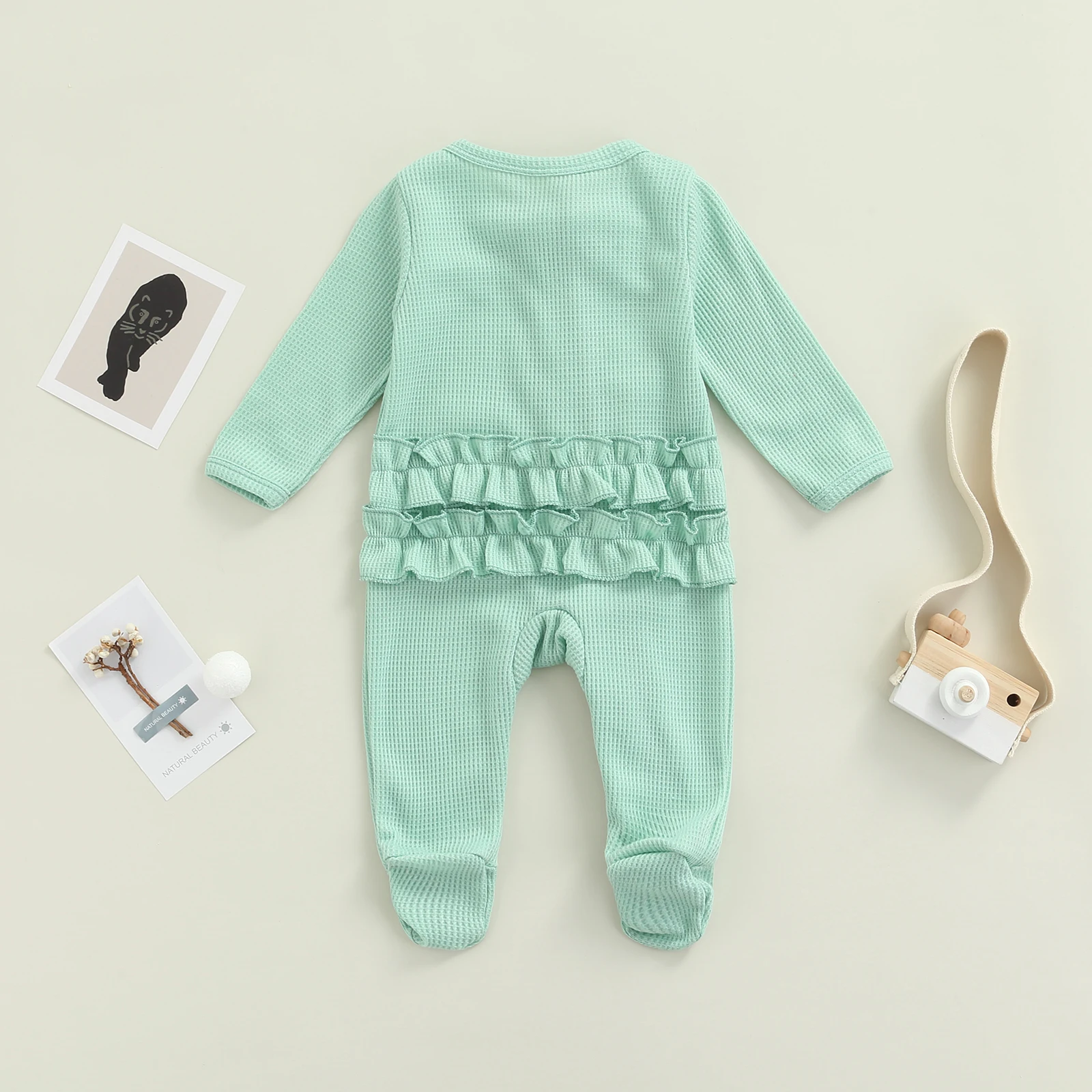 Демисезонная теплая одежда для новорожденных однотонные Комбинезоны на молнии с