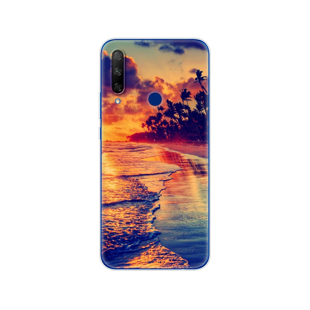 Силиконовый чехол для Honor 9X Global Case bumper Премиум задней панели телефона Huawei Premium STK LX1